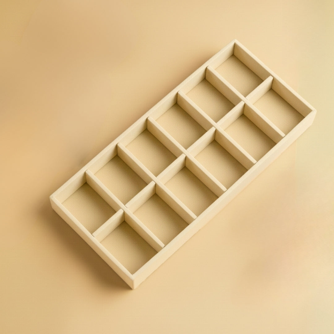 12 Slot Tie Tray for Ties, Scarves & Belts