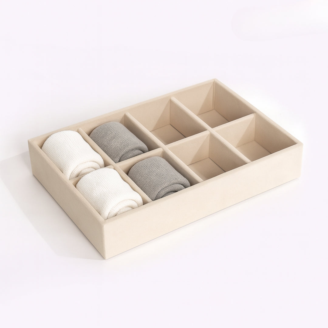 8 Slot Socks Organiser Tray