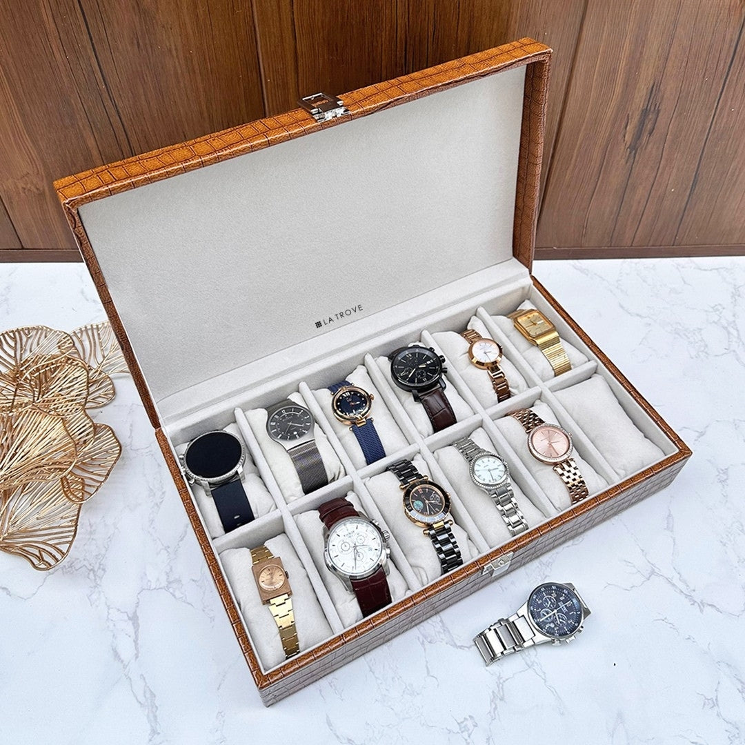 12 Slot Watch Box
