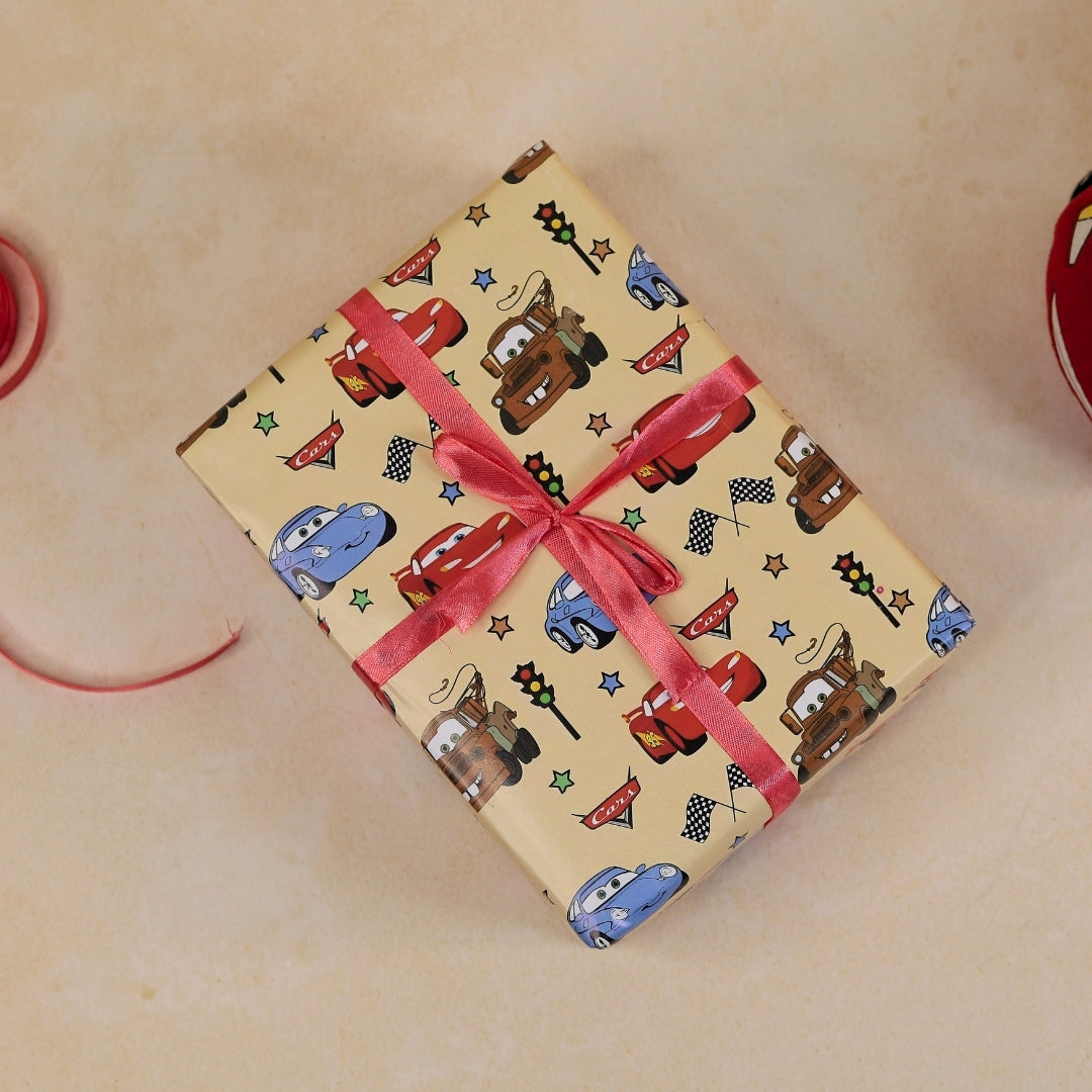 Disney Cars Themed Gift Wrapping Paper