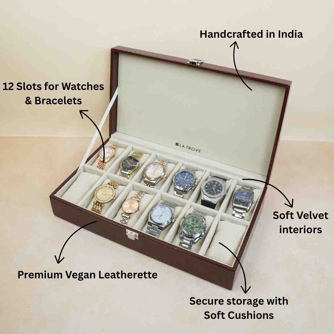 12 Slot Watch Box