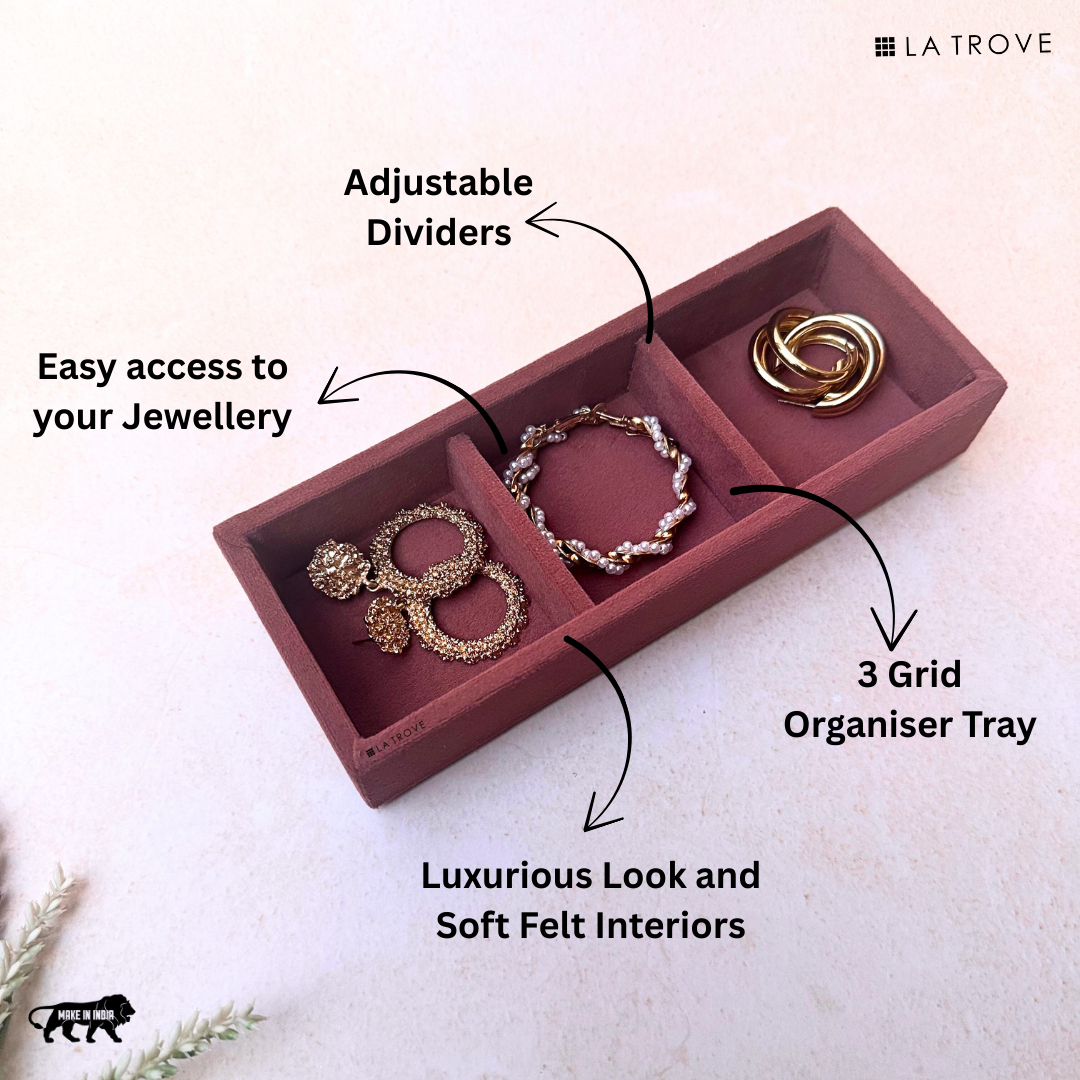 3 Grid Jewellery Tray (Micro)