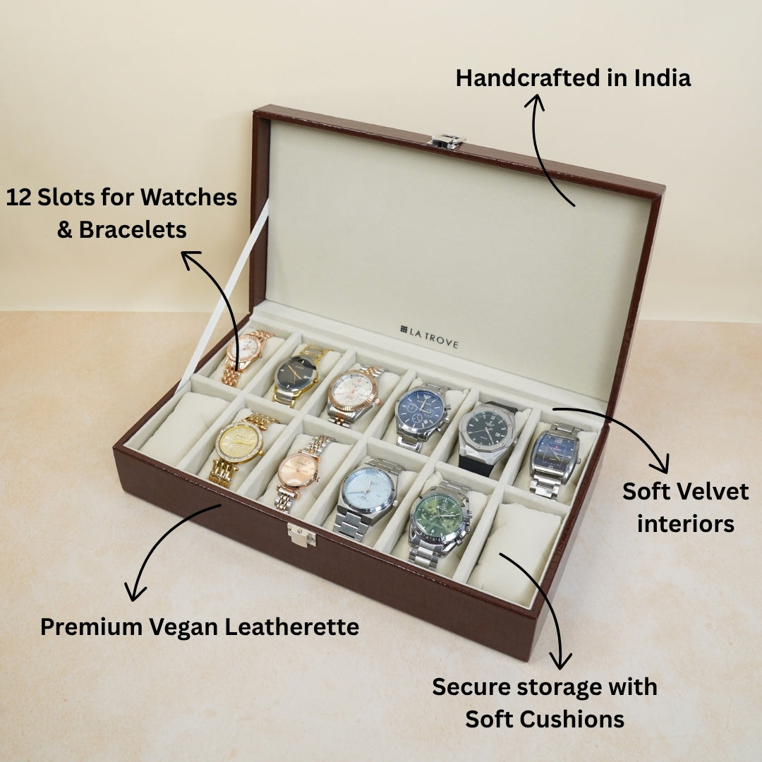 12 Slot Watch Box