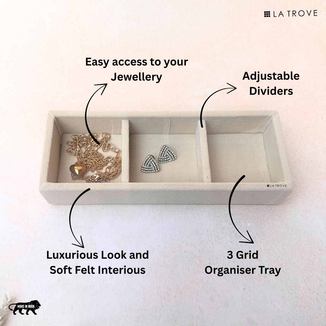 3 Grid Jewellery Tray (Micro)