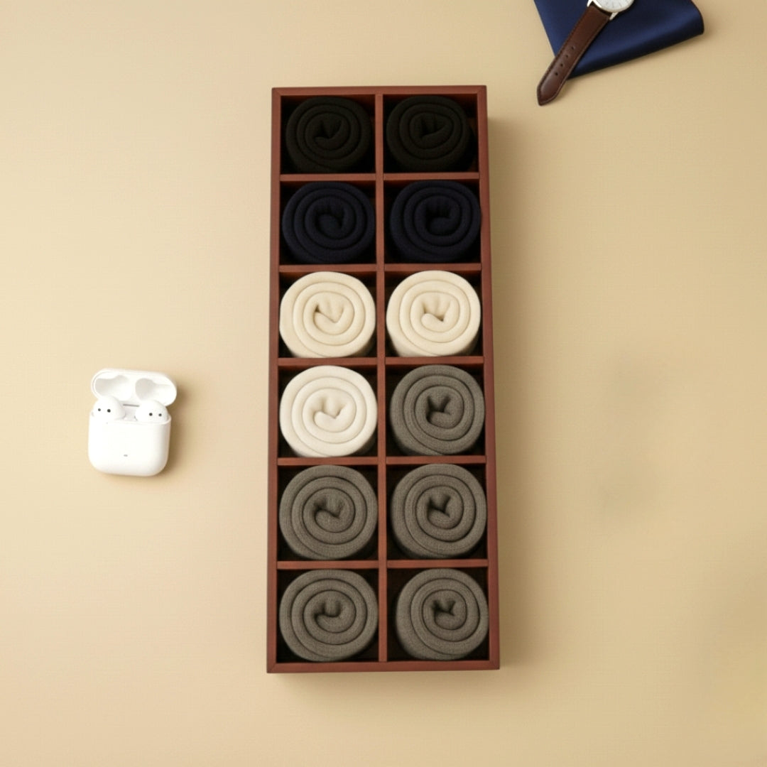 12 Slot Socks Tray for Socks & Small Accessories