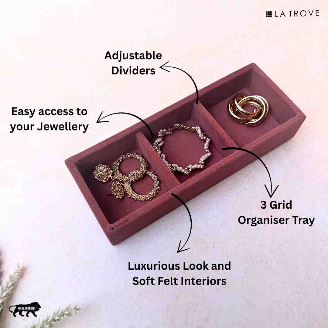 3 Grid Jewellery Tray (Micro)