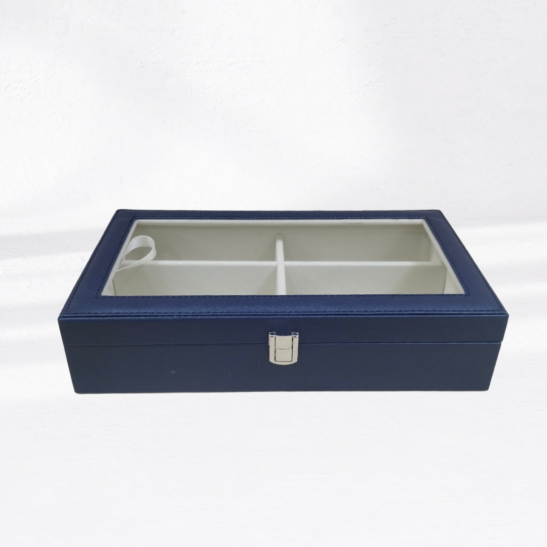 TBT 6-Slot Sunglass Organiser Box with Glass Top