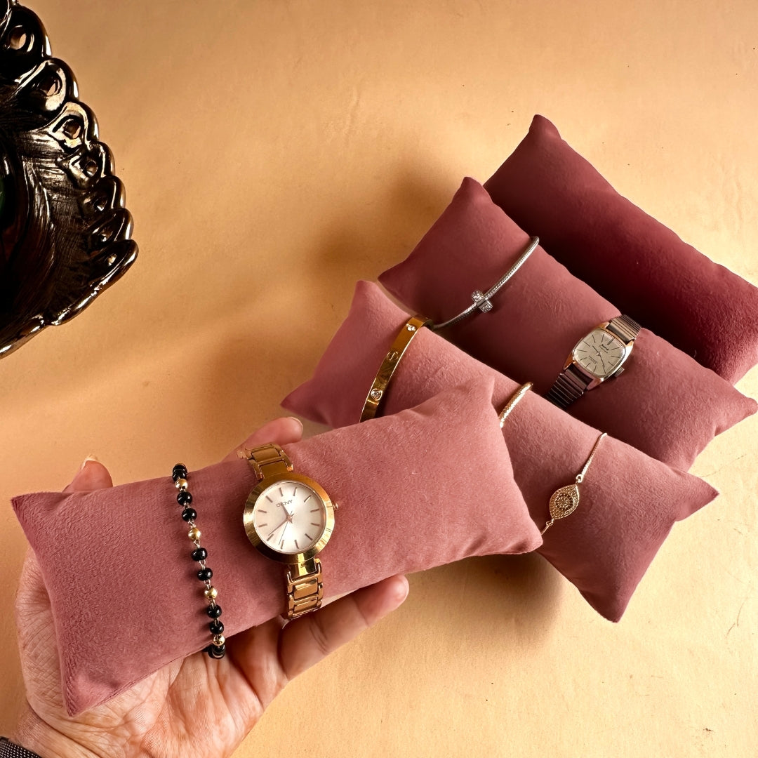 Long Velvet Pillows for Watch, Sunglass & Jewellery Trays
