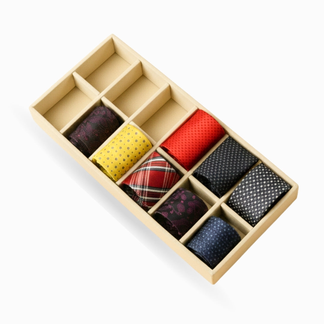12 Slot Tie Tray for Ties, Scarves & Belts
