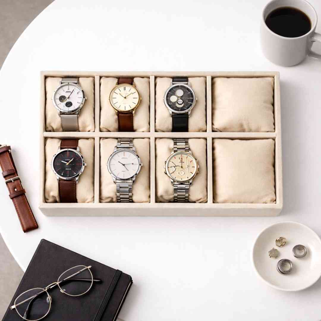 TBT 8 Slot Watch Tray for Organised Watch Collections