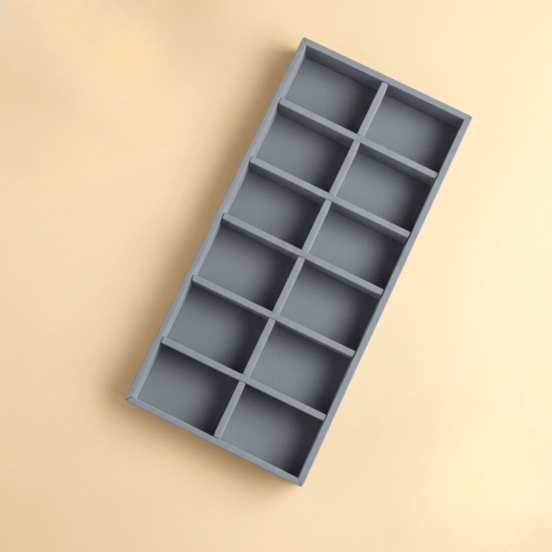 12 Slot Tie Tray for Ties, Scarves & Belts