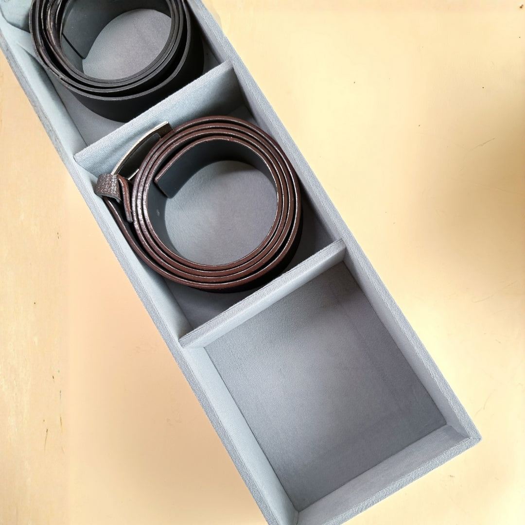 3 Slot Belt Tray for Belts & Small Accessories