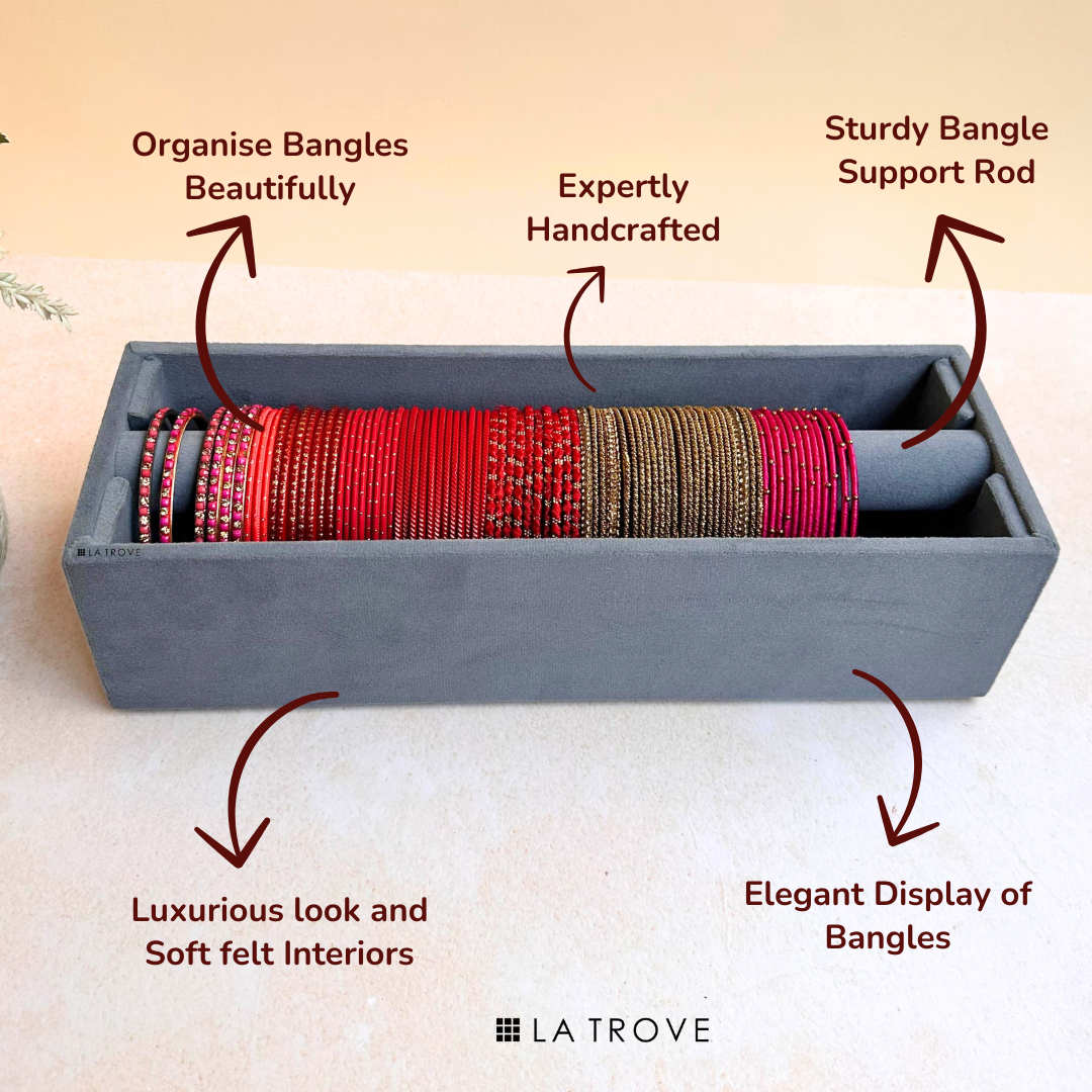 Bangle Single Rod Organiser Tray (Sleek)