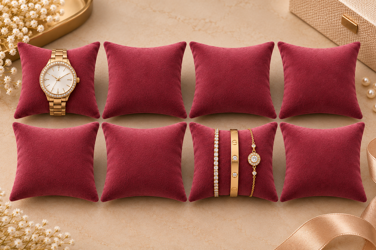 Velvet Watch Display Pillow