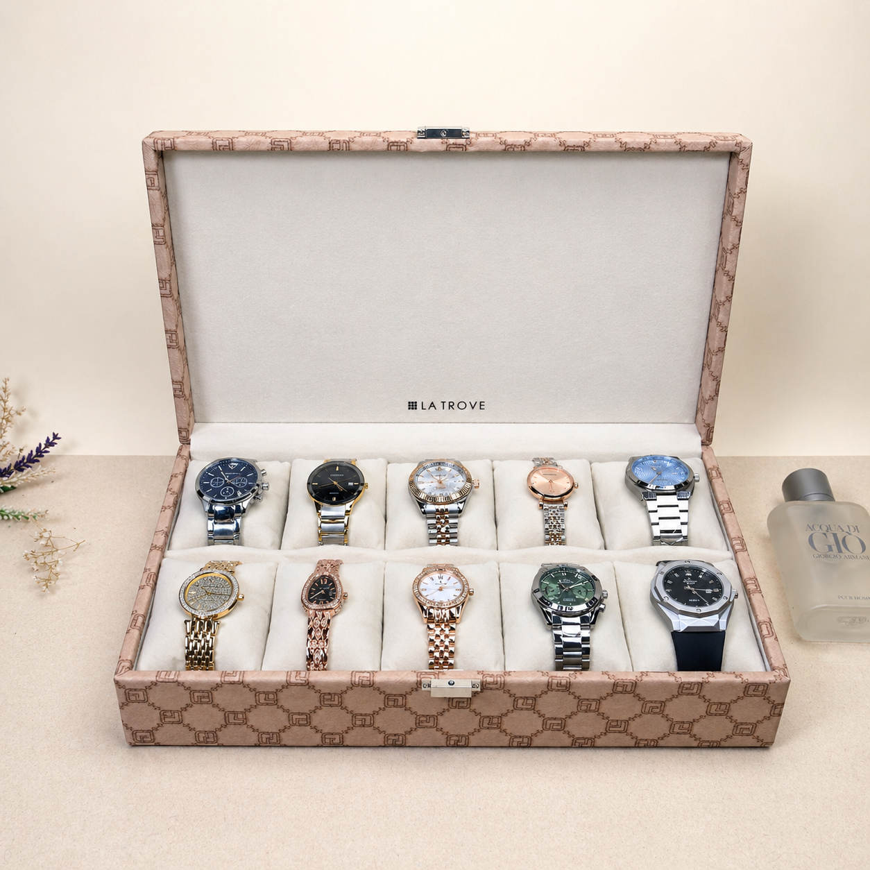 Designer 10 Slot Watch Box