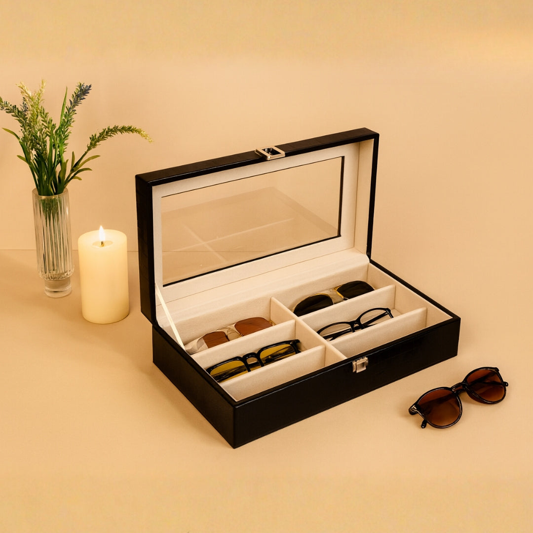 6 Slot Sunglass Glass Top