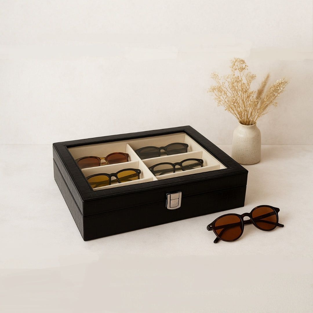 6 Slot Sunglass Glass Top