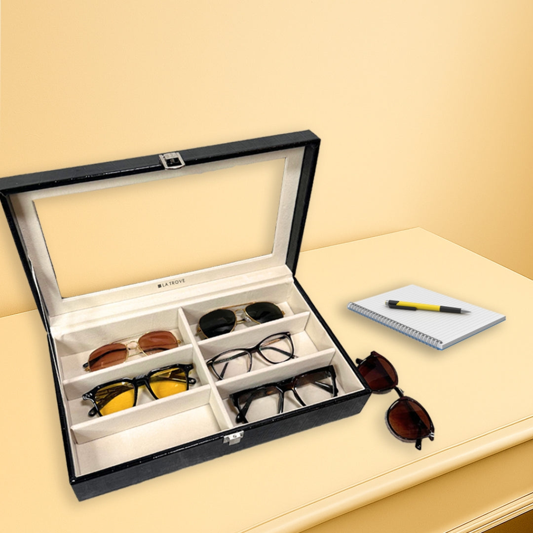 6 Slot Sunglass Glass Top