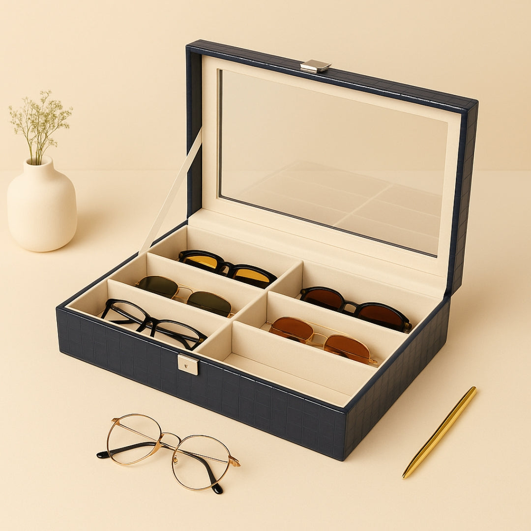 6 Slot Sunglass Glass Top