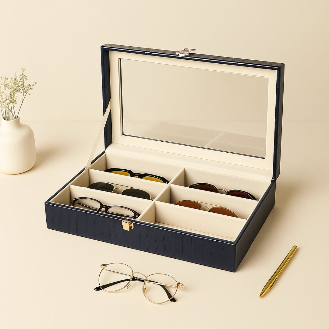 6 Slot Sunglass Glass Top