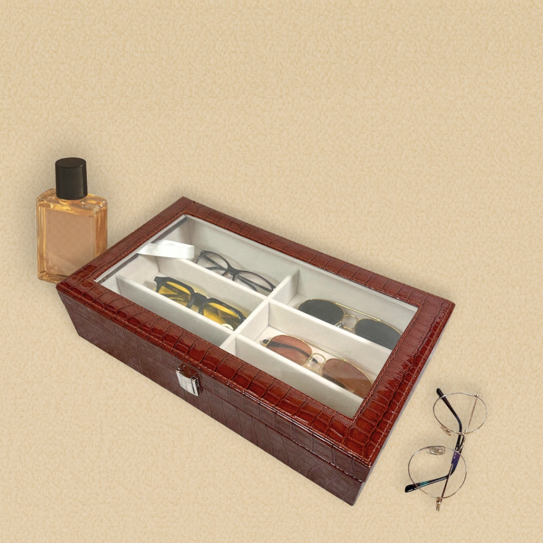 6 Slot Sunglass Glass Top