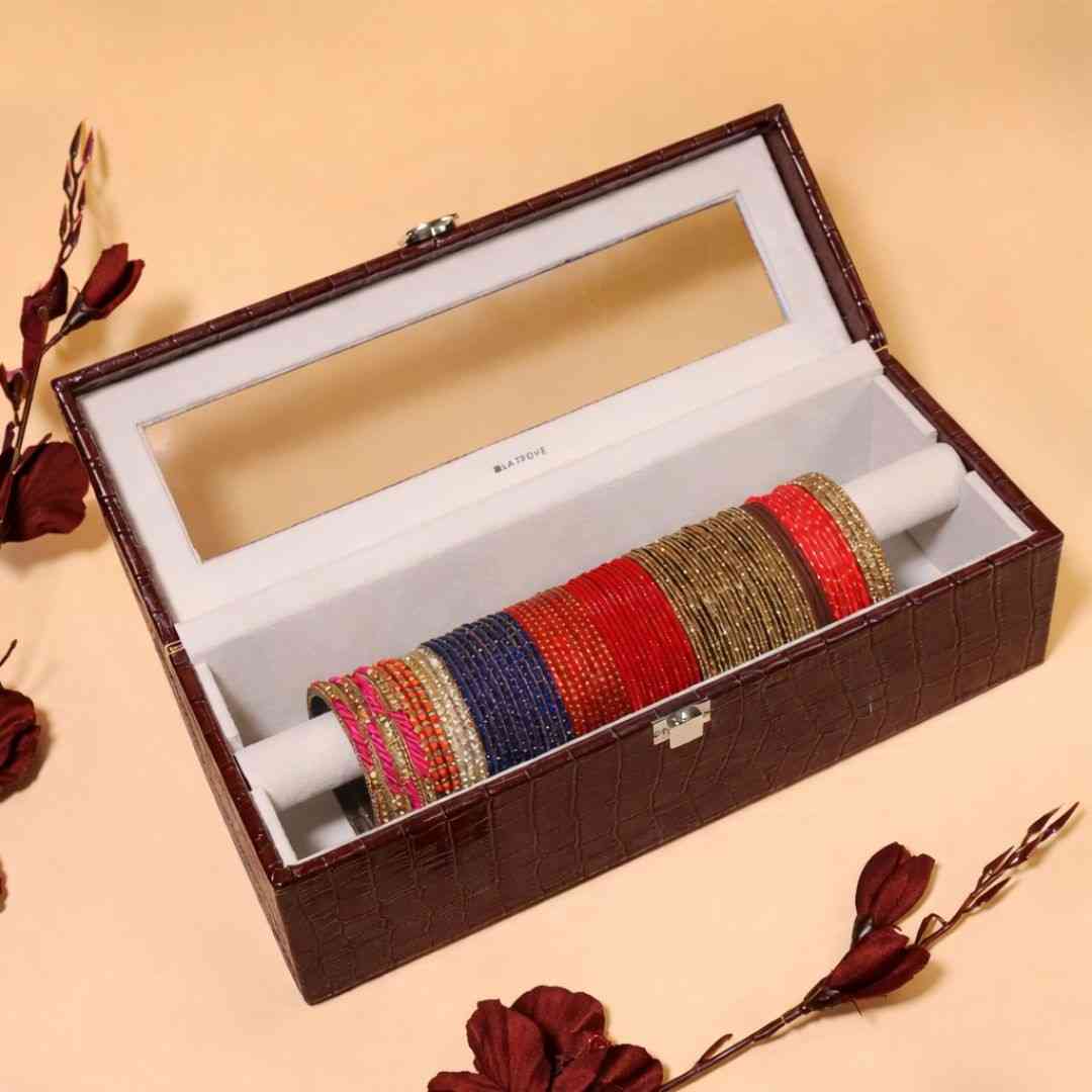 Bangle Box (Single Rod with Glass Top)