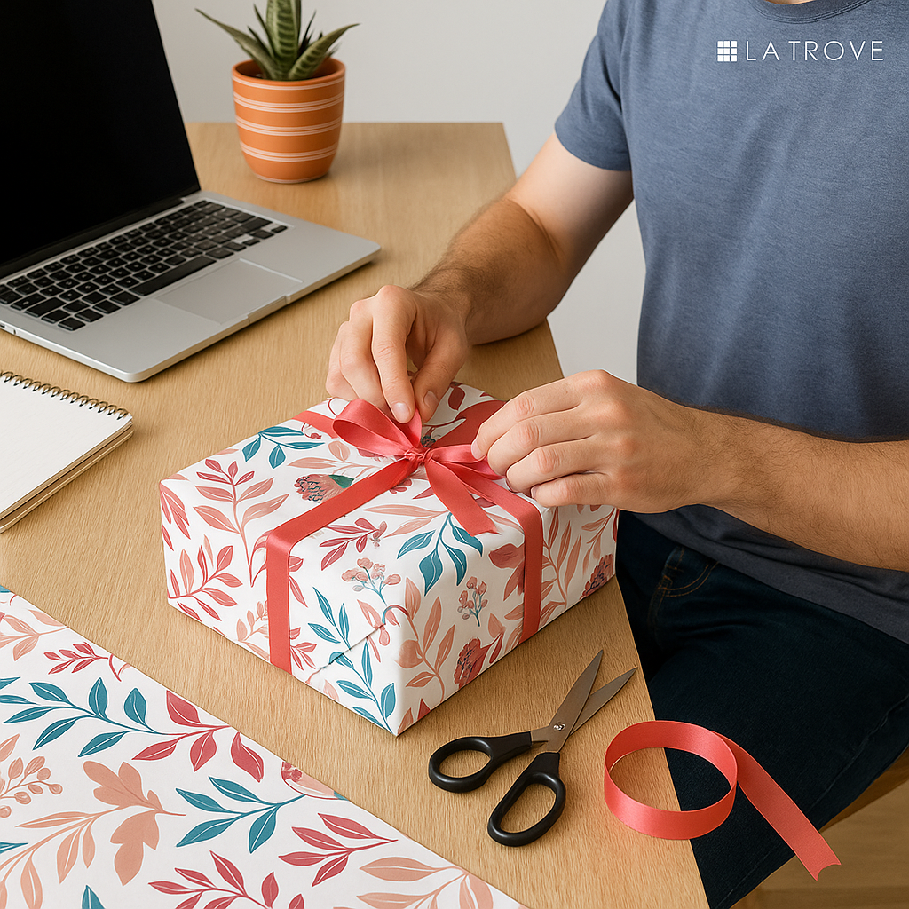Tear-resistant floral packaging paper.