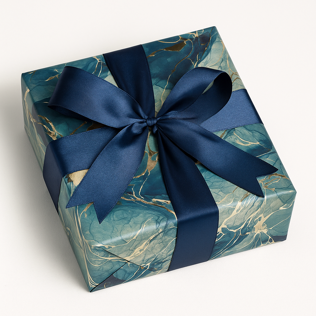 Green Marble Packing Paper