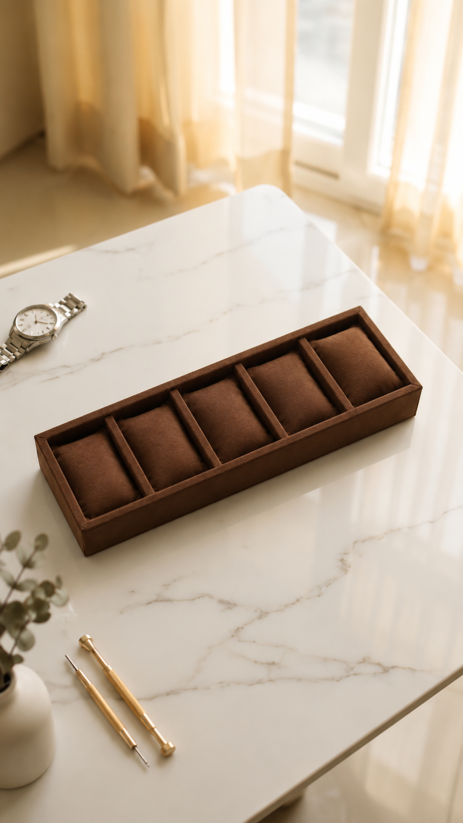5 Slot Watch Tray (Sleek)
