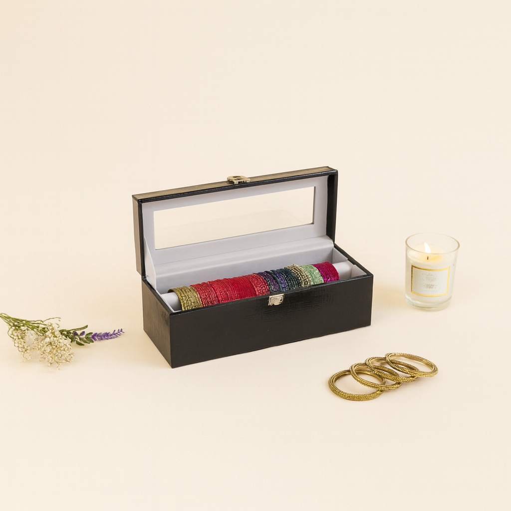Bangle Box (Single Rod with Glass Top)