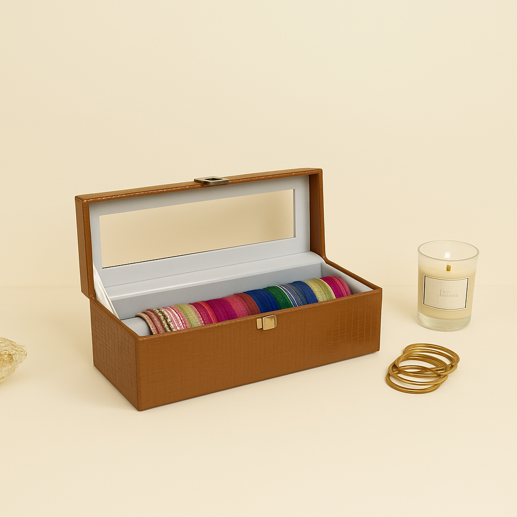 Bangle Box (Single Rod with Glass Top)