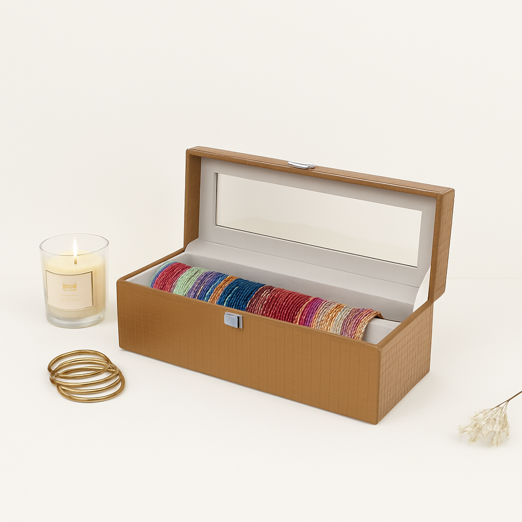 Bangle Box (Single Rod with Glass Top)