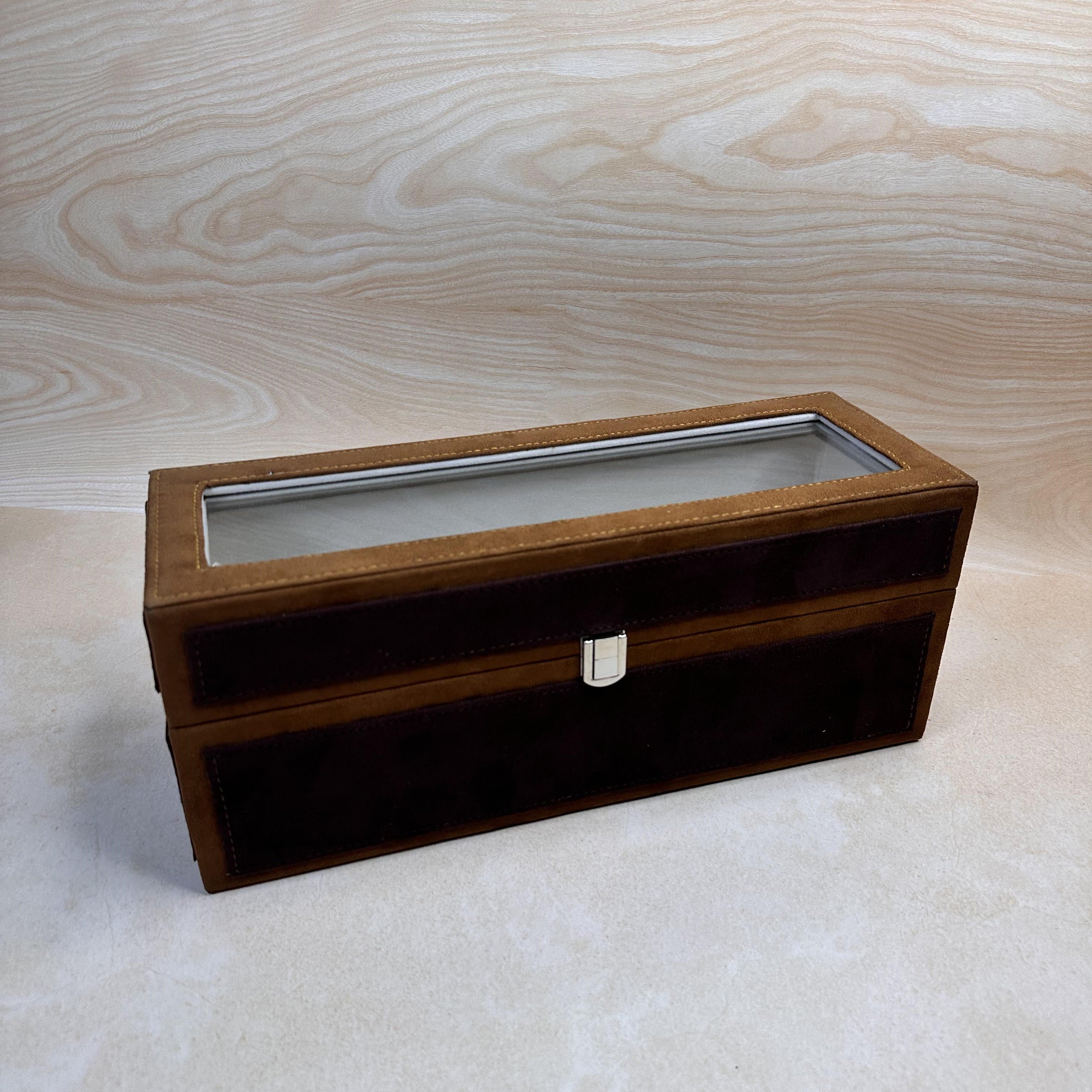 5 Slot Belt Box (Dual Color Glass Top)