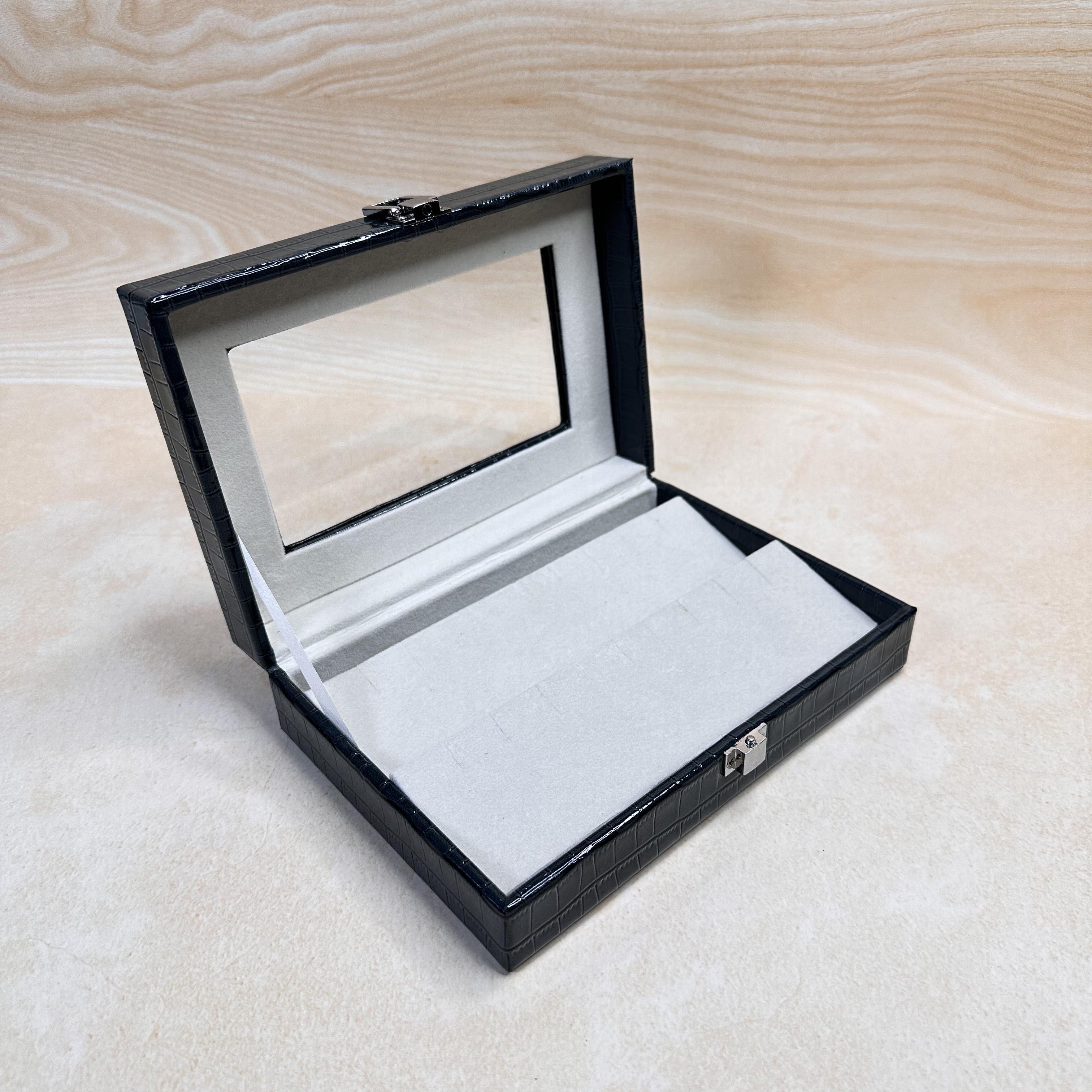 Earring Organiser Box With Glass Top