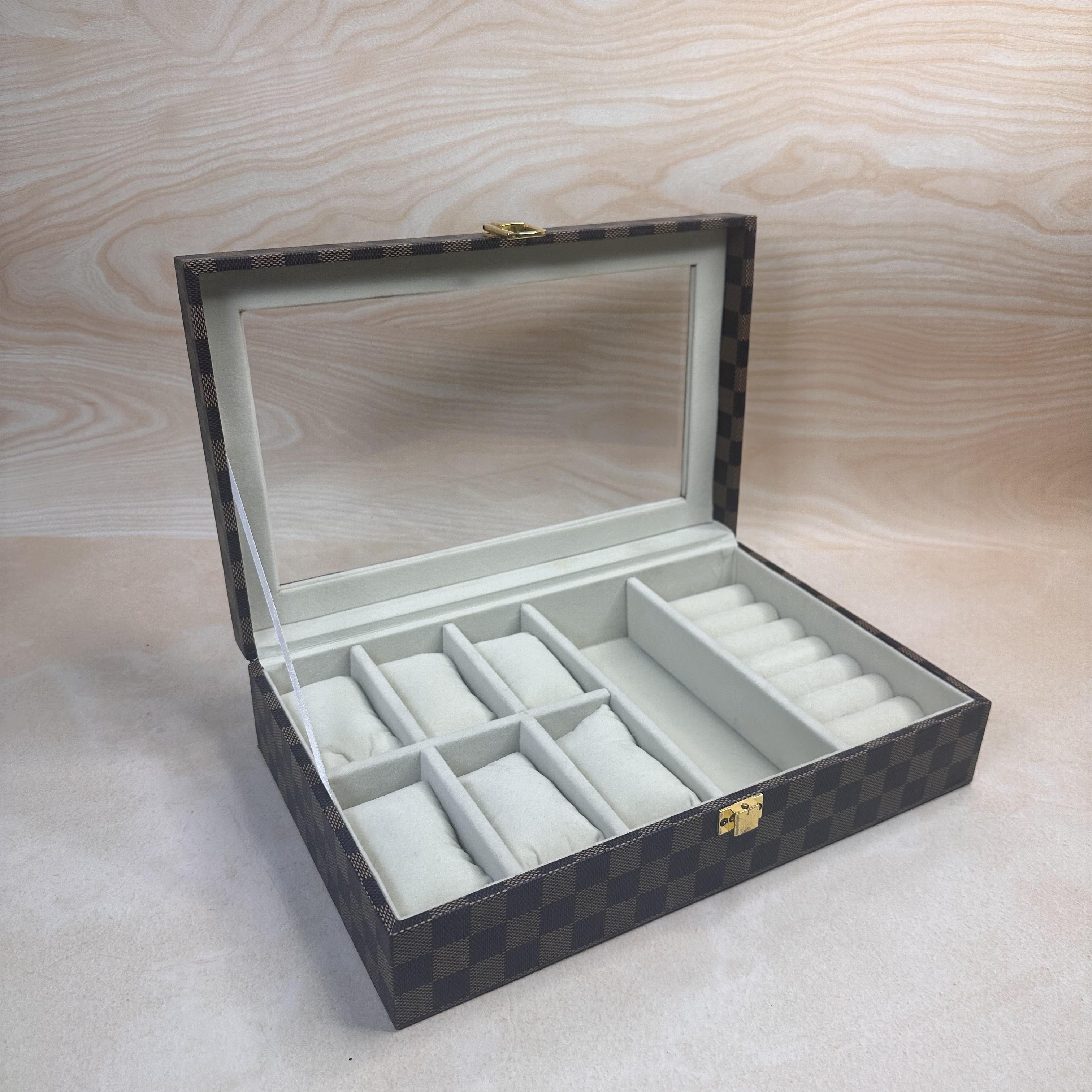 Jewellery Organiser Box With Glass Top