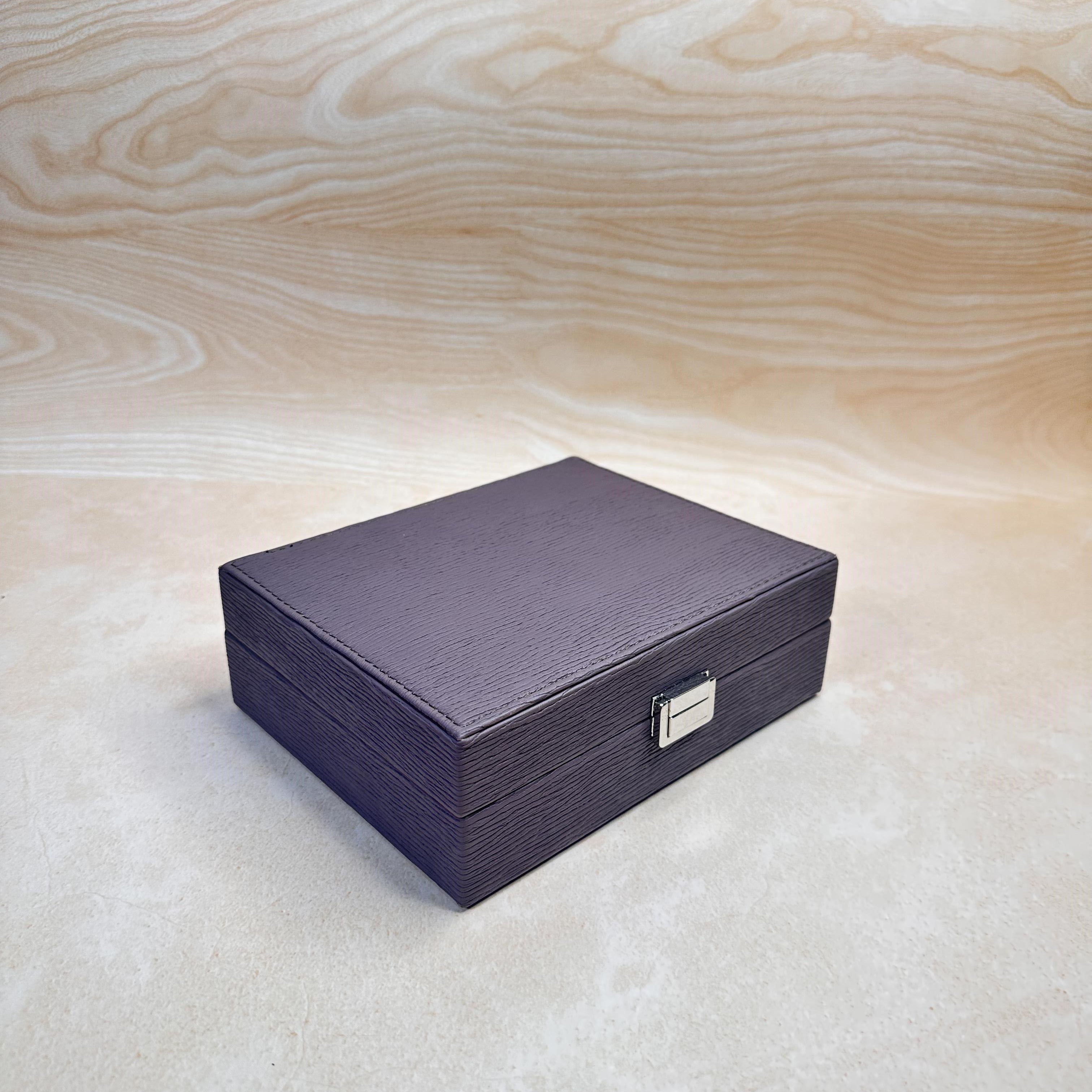 Purple Luxury Multi-Section Jewellery Box – La Trove.