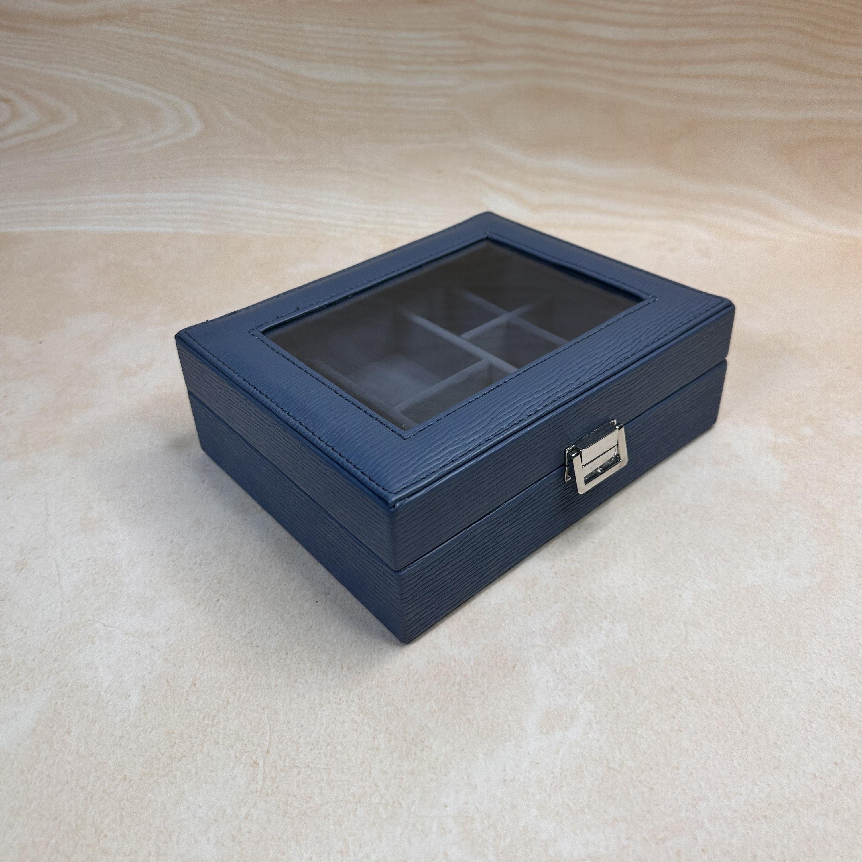 Luxury Multi-Section Jewellery Box (Glass Top)