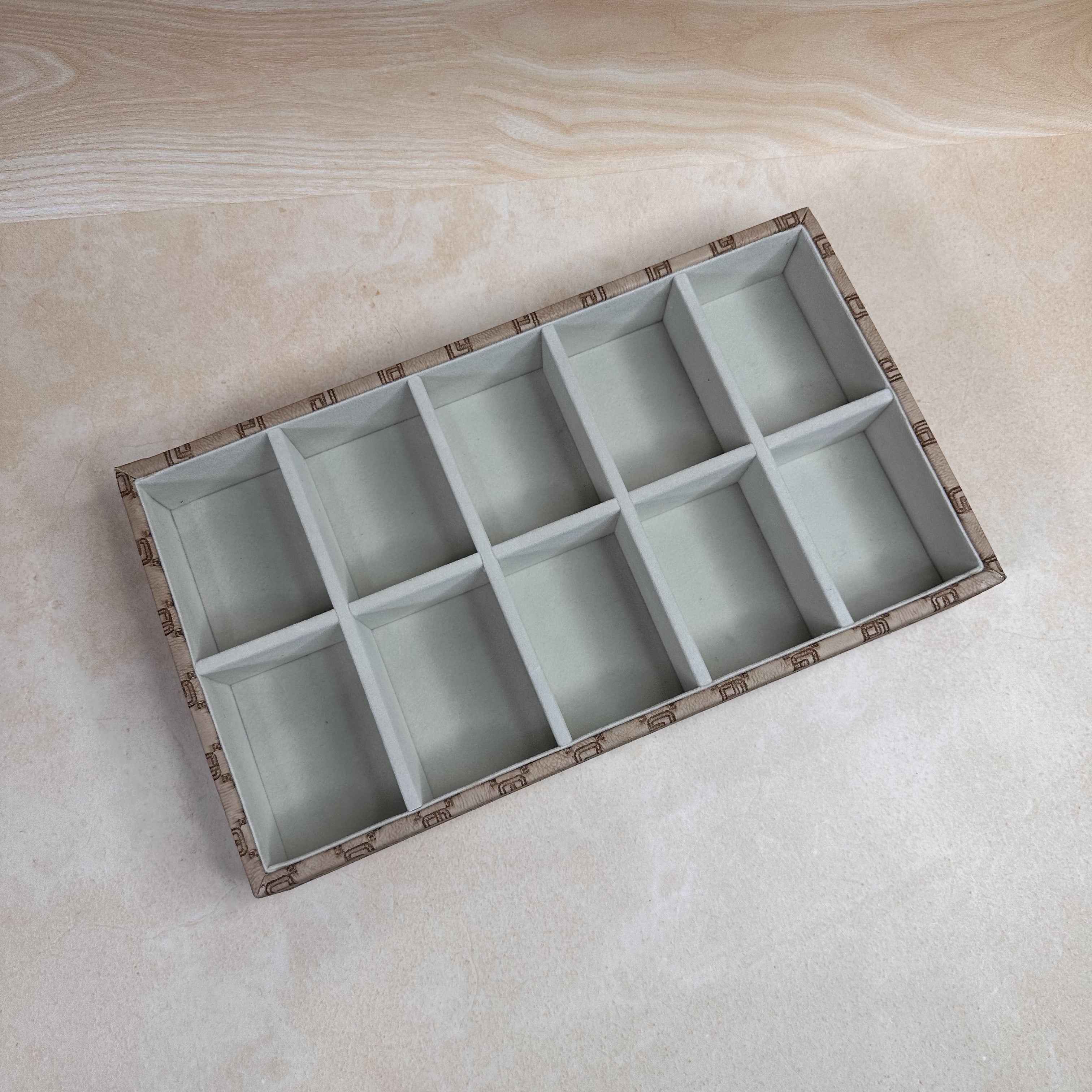 10 Slot Tie & Pocket Square Organiser Tray