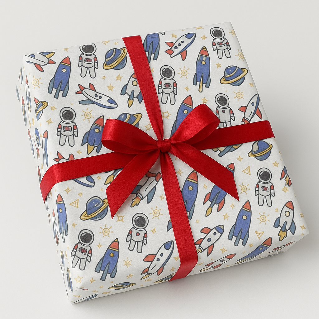 Space Themed Gift Wrapping Paper – La Trove.