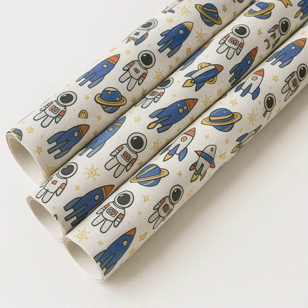 Space-Themed Packing Paper