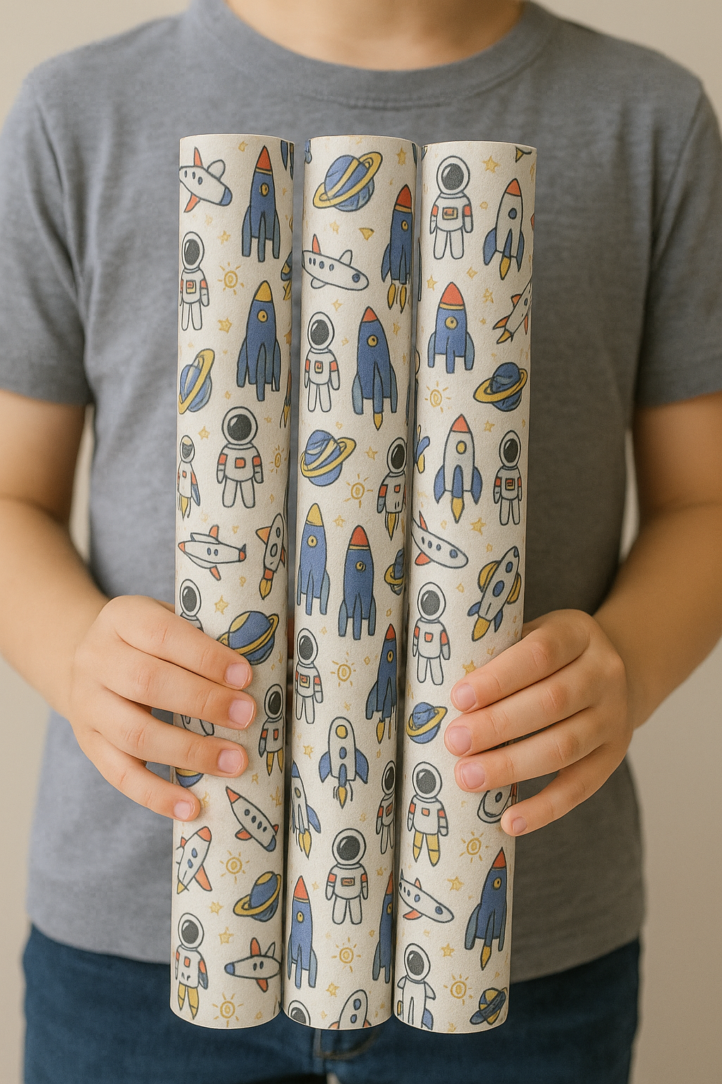 Space-Themed Packing Paper