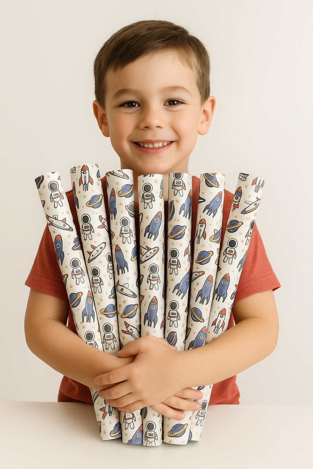 Space-Themed Packing Paper