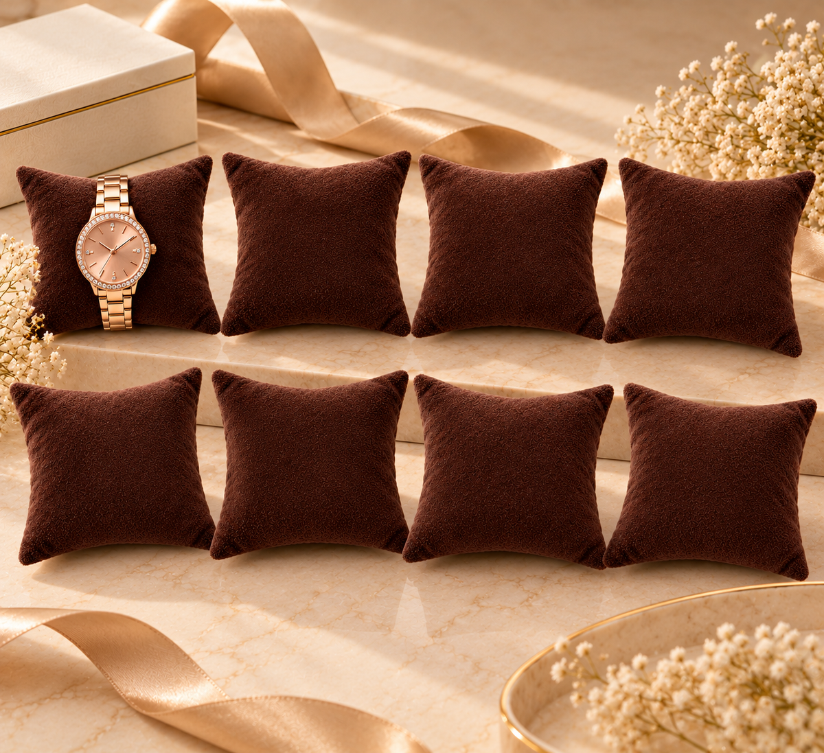Velvet Watch Display Pillow