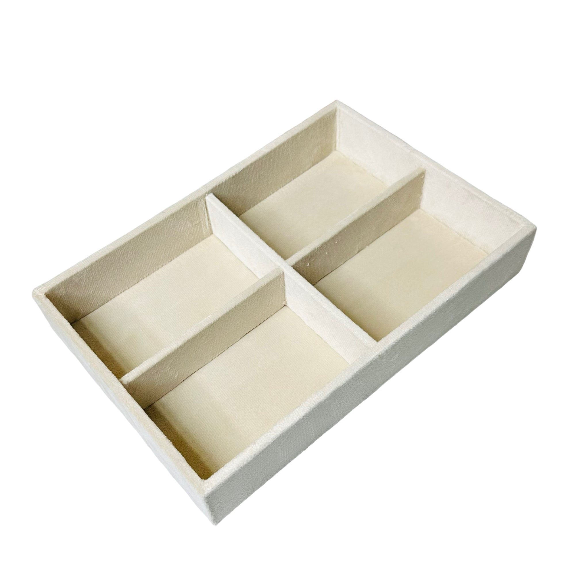 4 Slot Velvet Belt Tray