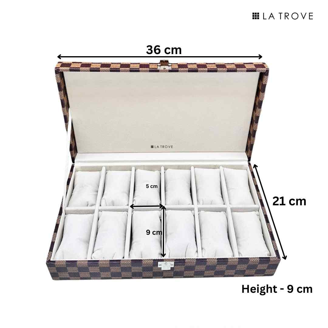 12 Slot Watch Box