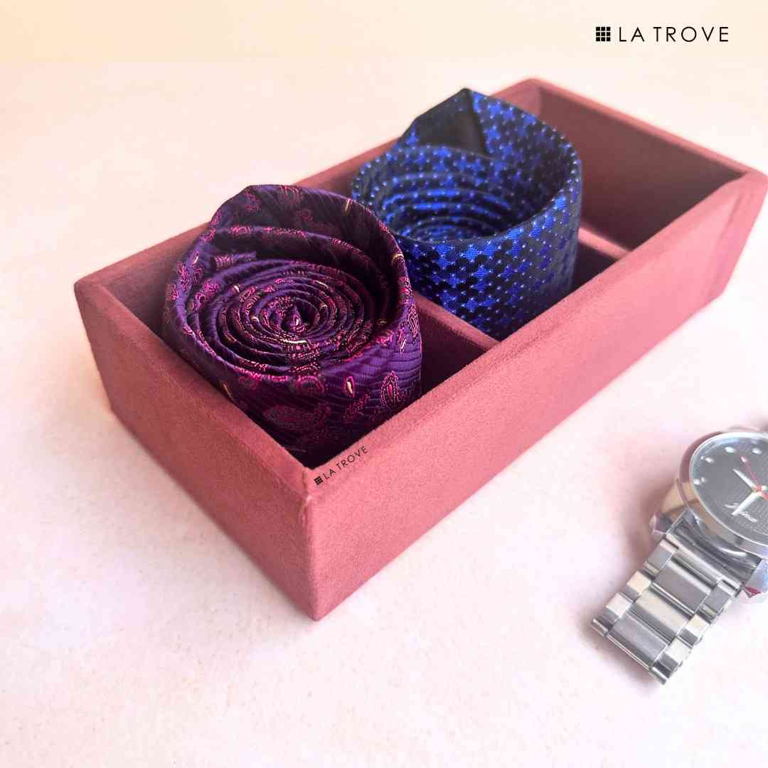 3 Slot Mini Tie & Pocket Square Tray (Mini)