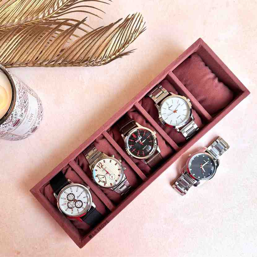 5 Slot Watch Tray (Sleek)