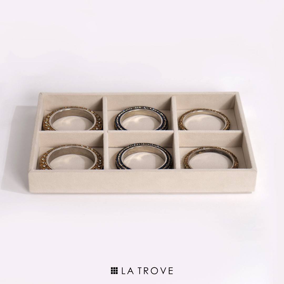 6 Slot Bangle Organiser Tray