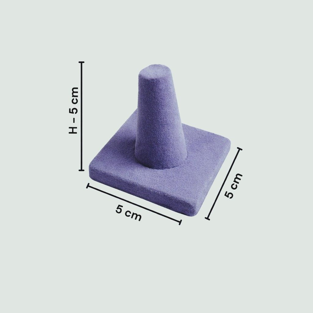 Premium Velvet Finger Ring Holder Stand