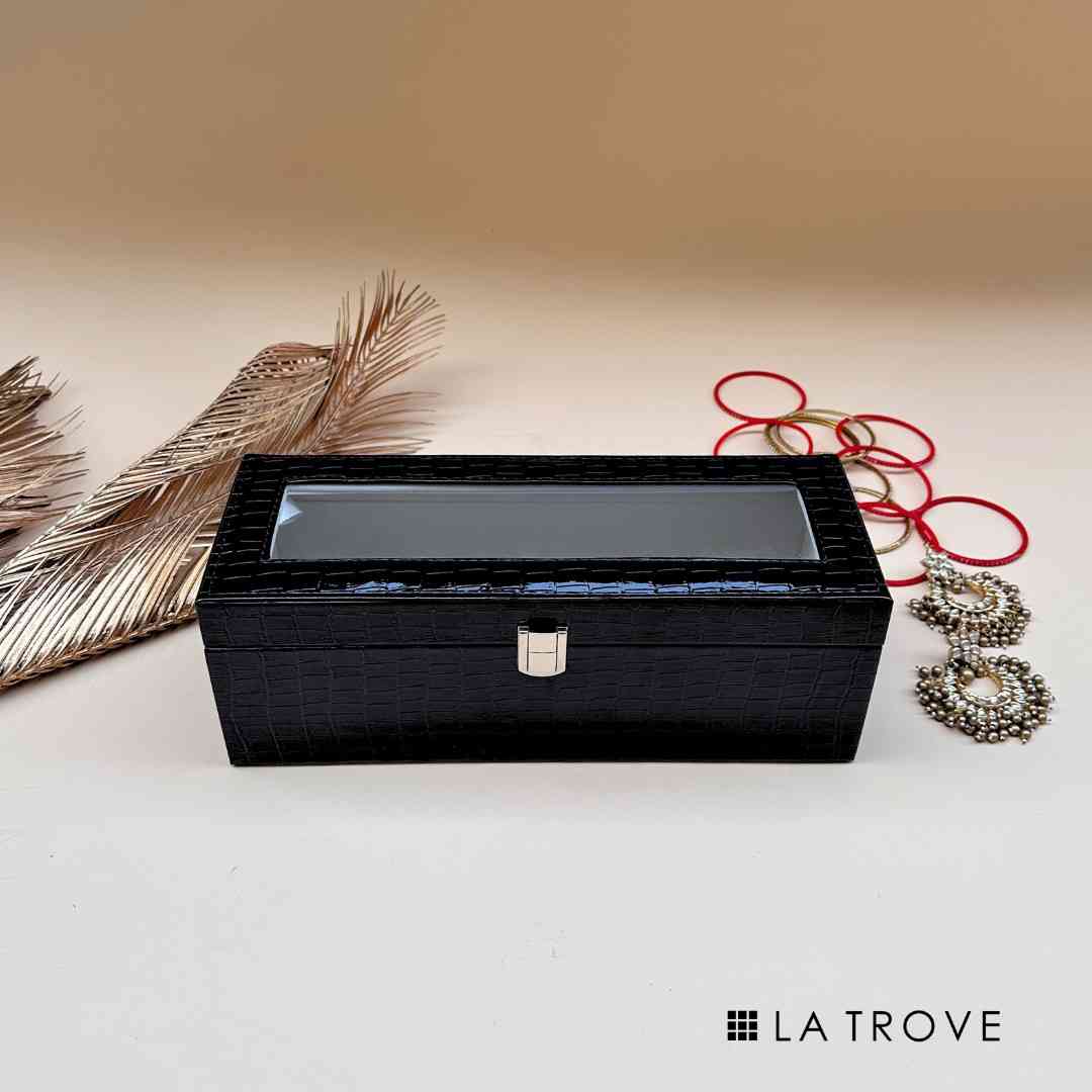 Bangle Box (Single Rod with Glass Top)